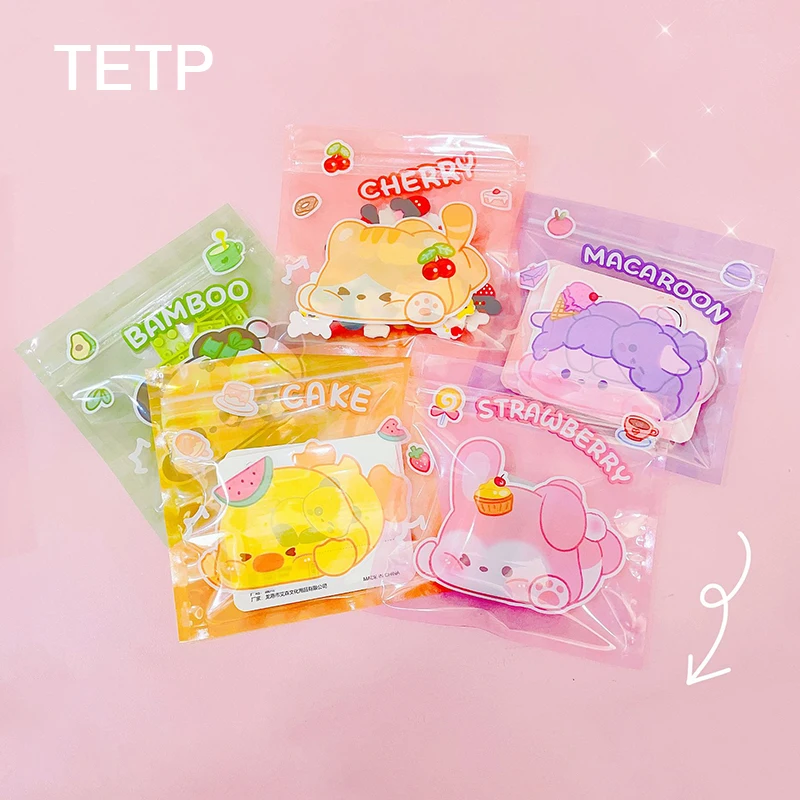 

TETP 100Pcs Transparent Ziplock Bags For Handmade Candy Cookies Packaging Birthday Party Gift Decoration For Small Business