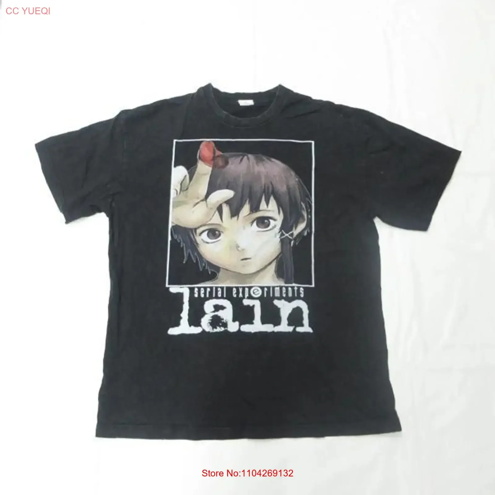 Serial Experiments Rain T shirt vintage Washed Stretched graphic Top For Everyday Wear Slightly Stylish Versatile fashion