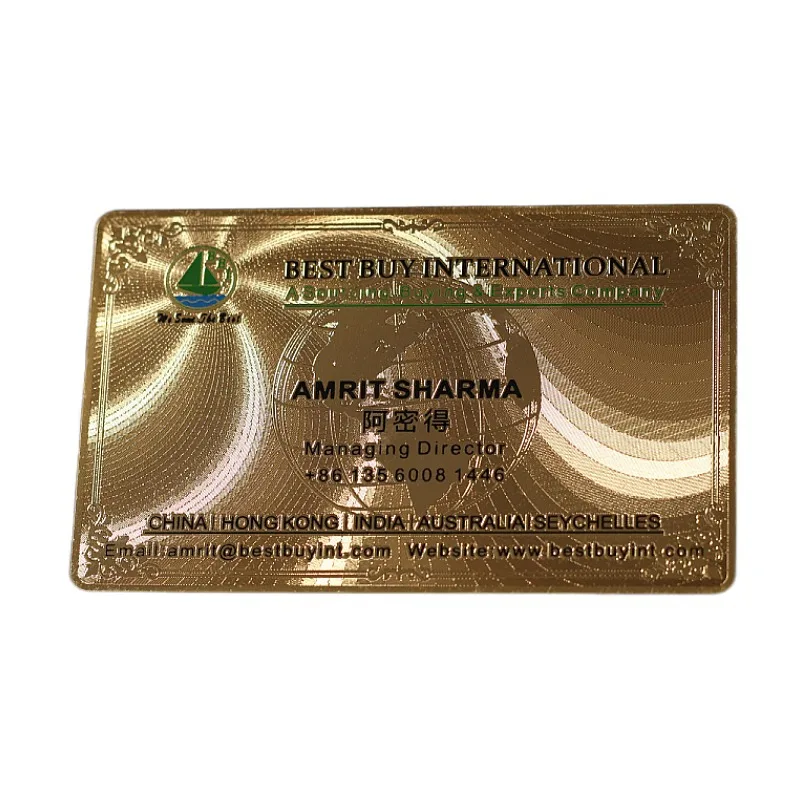 

Customized product、Business Metal Card English Custom Playing Gold Metal Game Cards