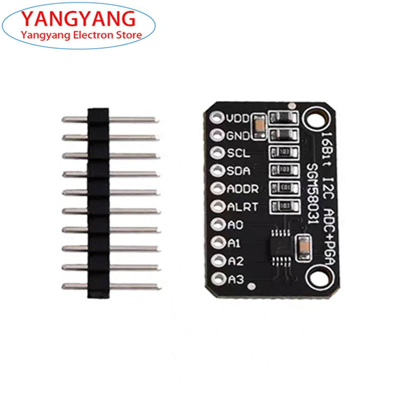 New SGM58031 Development Board 16-bit High Precision I2C Development Module 4Channel ADC Data Acquisition Converter For Arduino