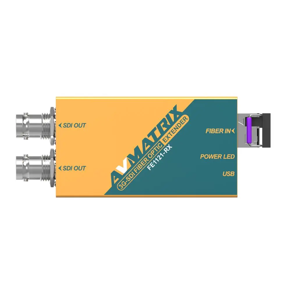 

Avmatrix FE1121 3G HD SDI Over Fiber Extender Converter with Transmitter and Receiver