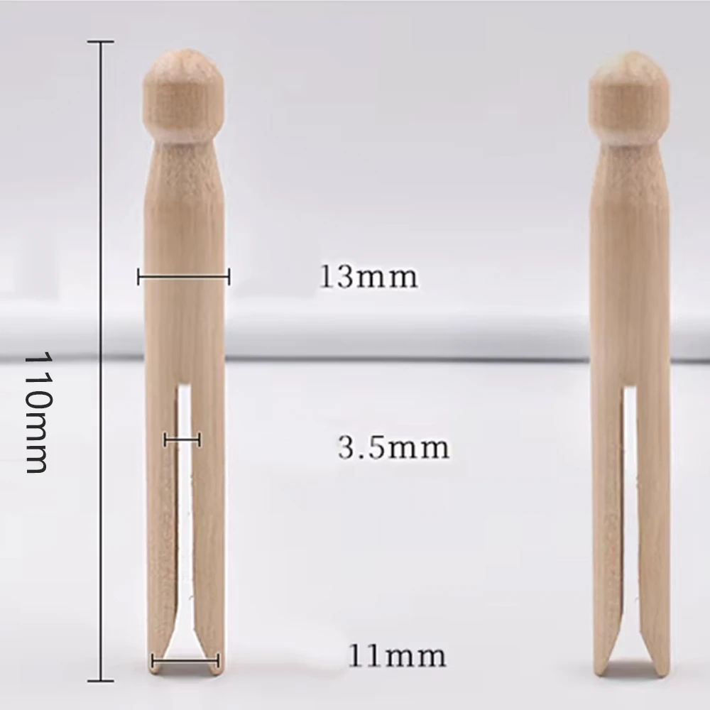 25pcs 11cm Wood dolly peg Wood Clothes Pins Pegs Traditional Dolly Wooden Clothes Pegs Clothes Pins Clothespins Crafts Supplies