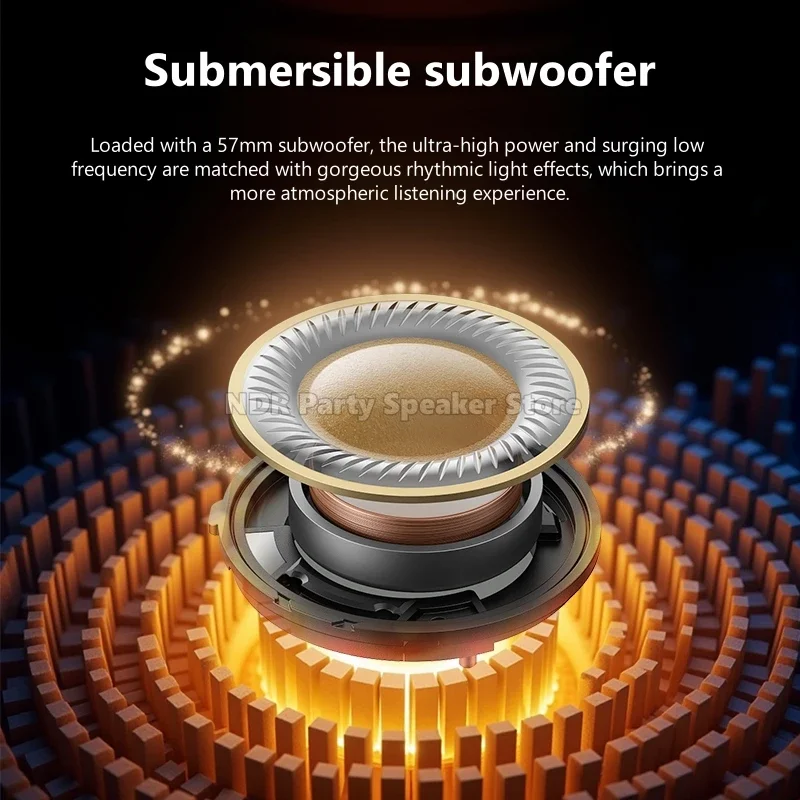 2025 Hot Selling Portable Wireless Speakers RGB Surround Sound Transparent Glass Subwoofer for Computer Use Home Entertainment
