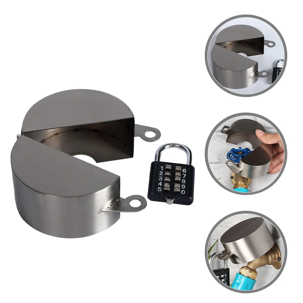 1 مجموعة في الهواء الطلق صنبور قفل المضادة للسرقة خرطوم حديقة غطاء للحماية دائم تأثير مقاومة تستخدم على نطاق واسع الأماكن المنزلية العامة #2