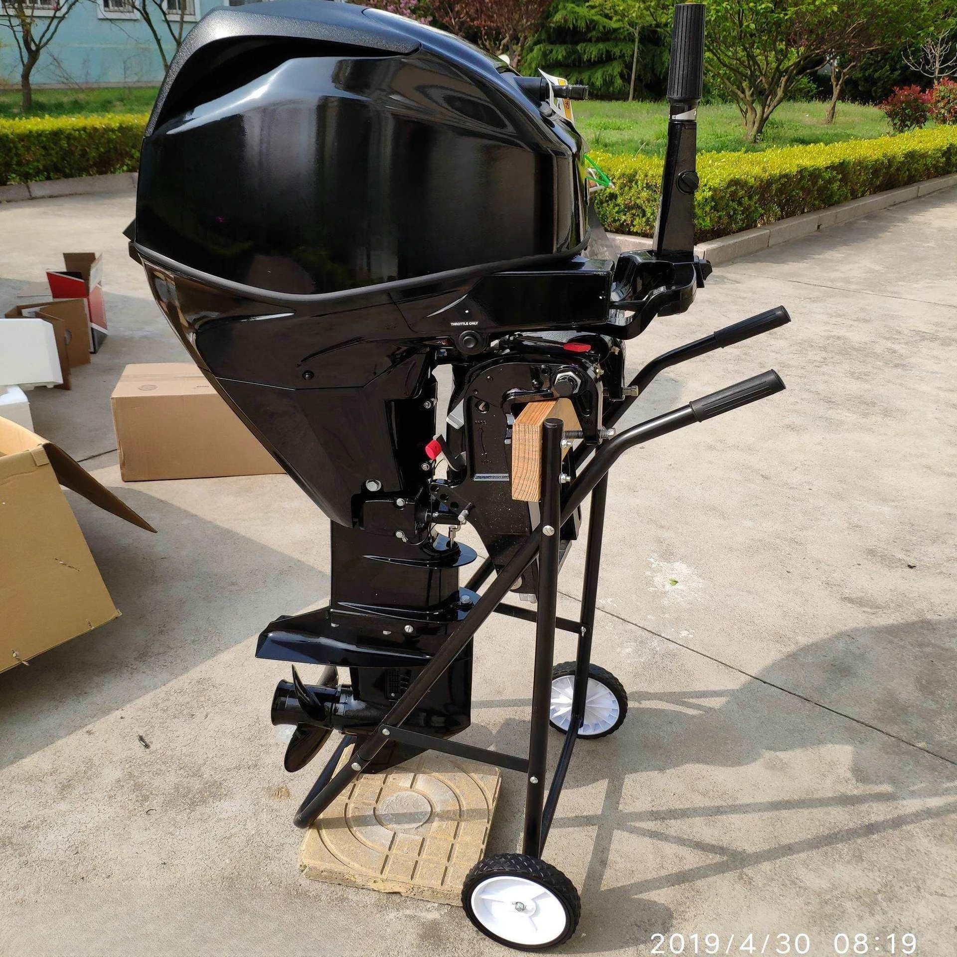 AA Outboard motor trolley, engine propeller bracket, display stand, rubber boat motor hanging rack