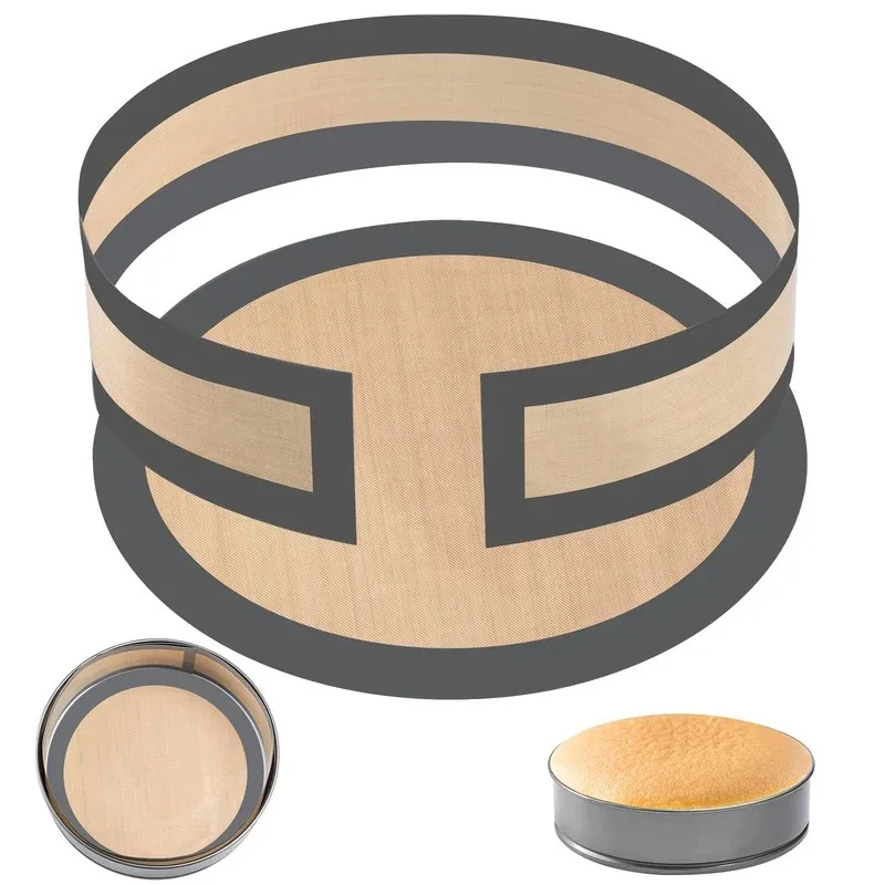 Silicone Baking Pad Suitable for Springform Flat Bottom, Preventing Cake From Sticking To The Bottom and Sides, Easy To Clean