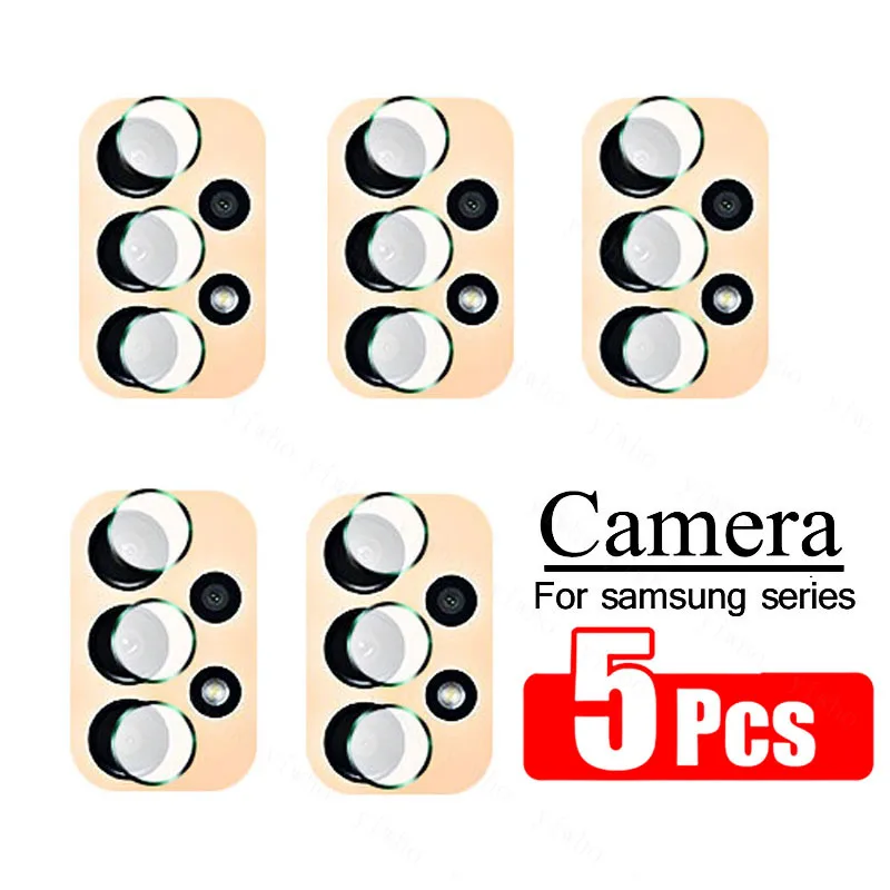 5pcs Camera Lens Tempered Glass for Samsung Galaxy A13 5g 4g A53 A73 A33 A23 A32 A52 M52 Screen Protector Samsun A 13 53 33 23