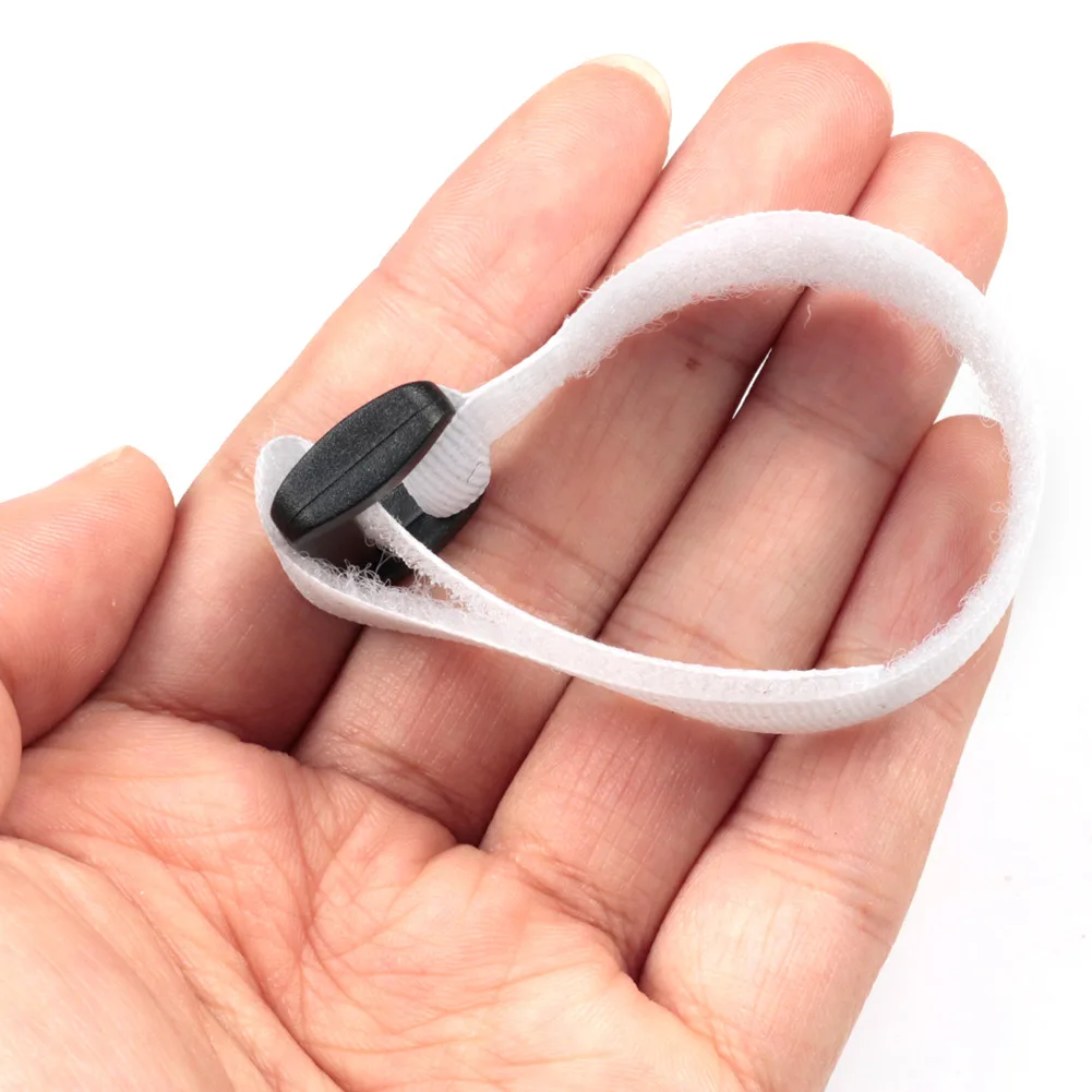 10 stücke Wiederverwendbare Angelrute Krawatte Halter Strap Hosenträger Haken Verschluss Schleife Kabel Krawatten Gürtel Angelgerät Liefert – Detail 3