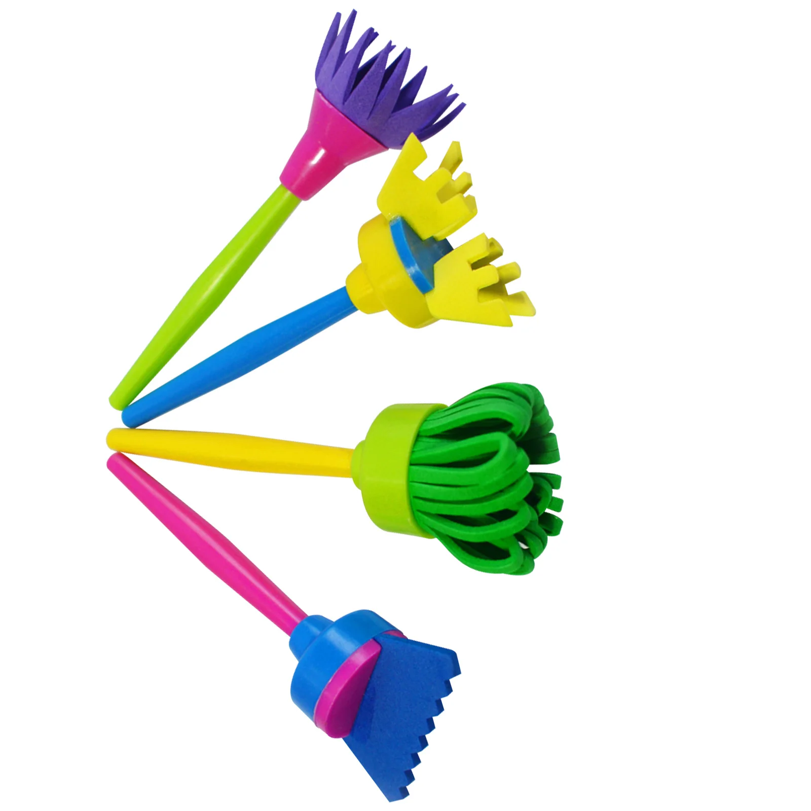 

4pcs Creative Painting Tools Kids Diy Art Sponge Brush Set Children Graffiti Drawing Kit Painting Tool Craft Supplies