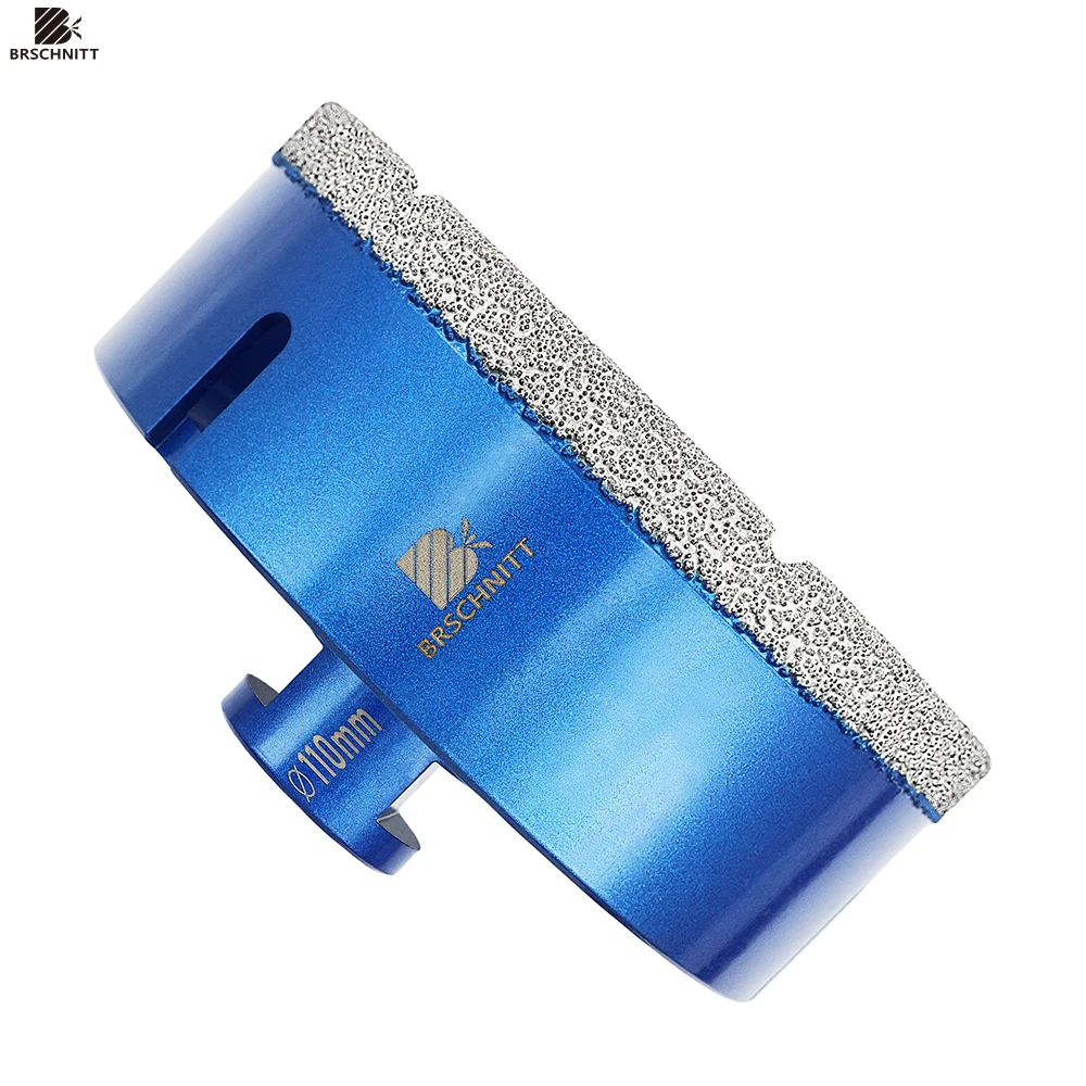 BRSCHNITT foret diamant Dia 110mm couronnes de carreaux de porcelaine pour granit marbre pierre trou scie foret noyau