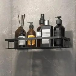 Bathroom Square Basket Suction Wall Shower Room Rectangular Perforation-free Bathroom Corner Shelf