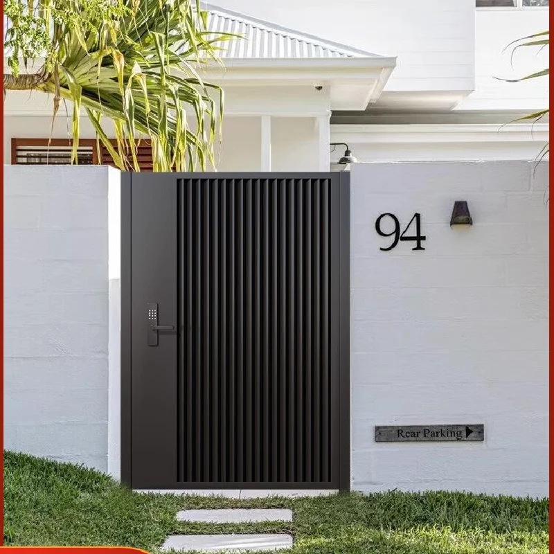 Aluminum alloy courtyard door villa garden entrance door outdoor fence yard yard gate