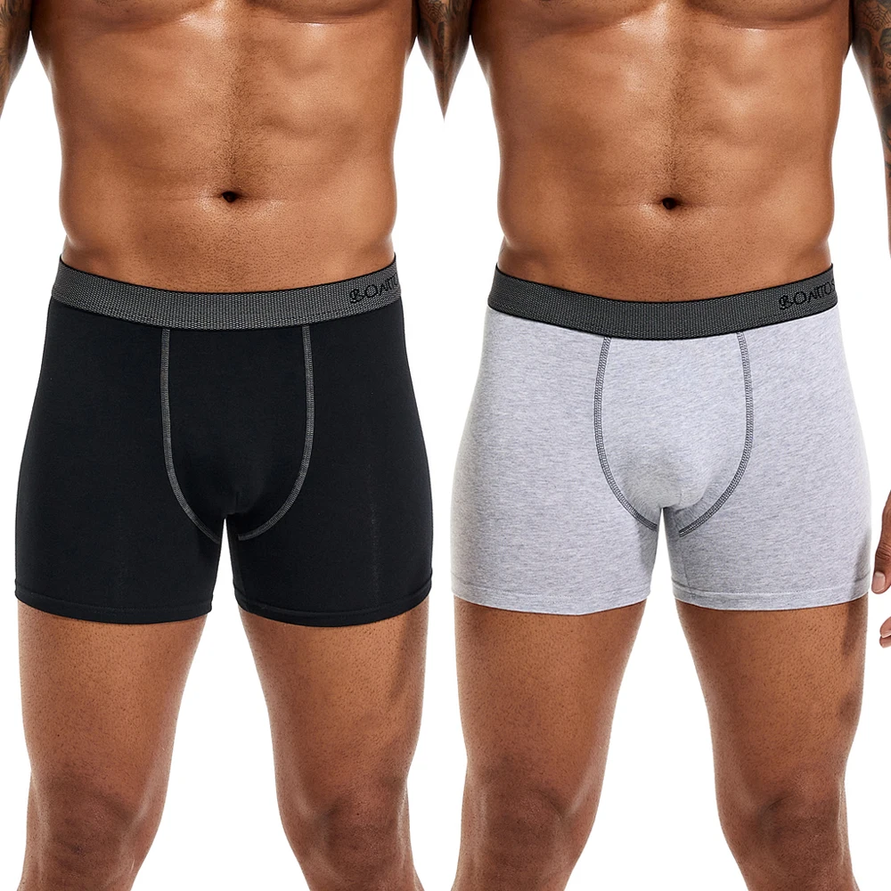 Calzoncillos bóxer de algodón para hombre, ropa interior Sexy, alta calidad, novedad