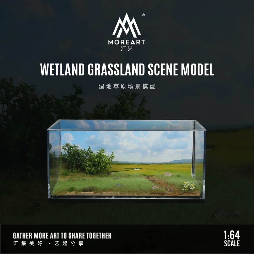 

More Art 1:64 Wetland Grassland Scene Model, Simulation Plant Scene Model, Car Model Parking Lot