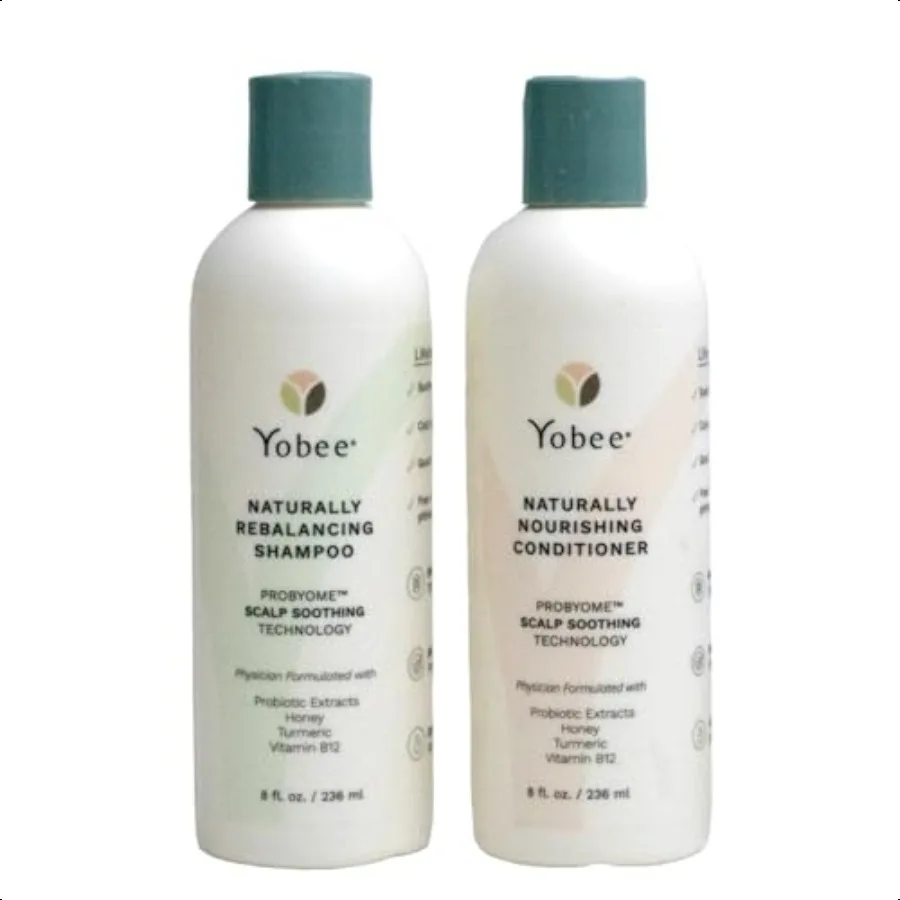 

Psoriasis Dandruff relief Probiotic Shampoo Conditioner Doctor formulated