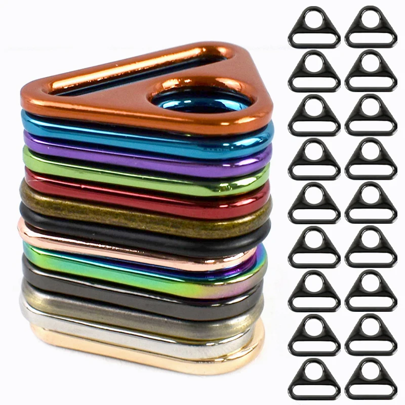 

5/10Pcs Meetee 20-38mm Metal Tri-glide Buckle Shoulder Strap Connect Hook Webbing Adjust Ring DIY Fastener Hardware Accessories