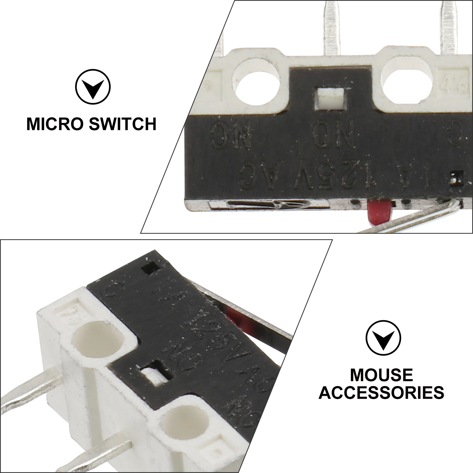 

5 pcs Micro Switch 125V 1A Long Life Waterproof Electric Push Button Touch Switch For Home Appliances Mouse 3 Types