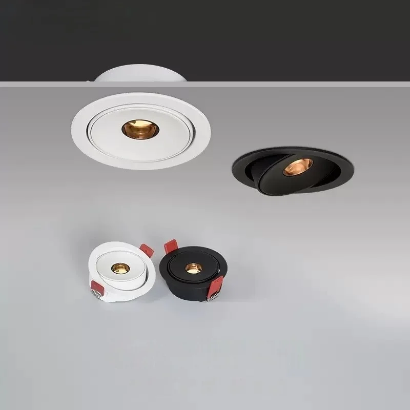 Focos Led ultrafinos, foco de ángulo de haz pequeño, foco de techo integrado de 3/8/15 grados para imagen del hogar, Mus