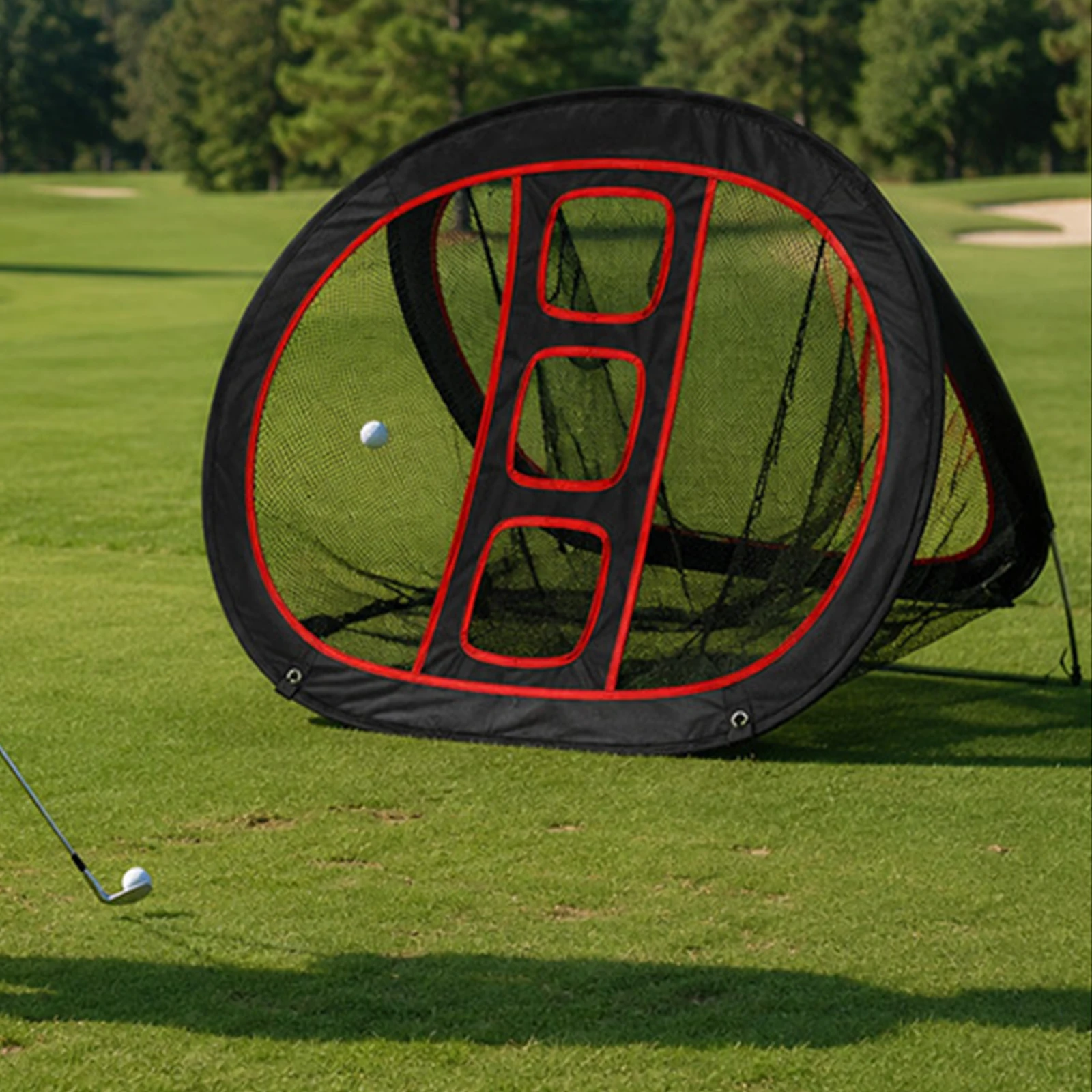Tapis de golf pliable réutilisable pour l'entraînement au chipping et au pitching, cage d'entraînement polyvalente pour golfeurs, entraîneur de swing pour golfeurs, fournitures de golf