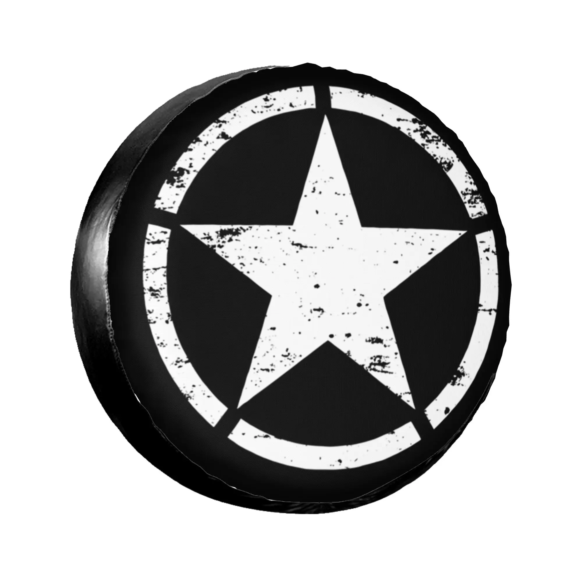Image of Militärischer taktischer Army Star Ersatzreifenbezug für 4WD 4x4 Anhänger, Auto-Radabdeckung, 14" 15" 16" 17" Zoll