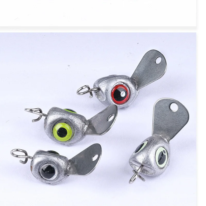 Angelköder mit langer Zunge, Tauchbrett, Schnellwechselhaken, Bleigewicht, Wobbler, Fischaugen, TEXAS Rig, Hindernis-Cross, 5er-Set im Angebot – Detail 2