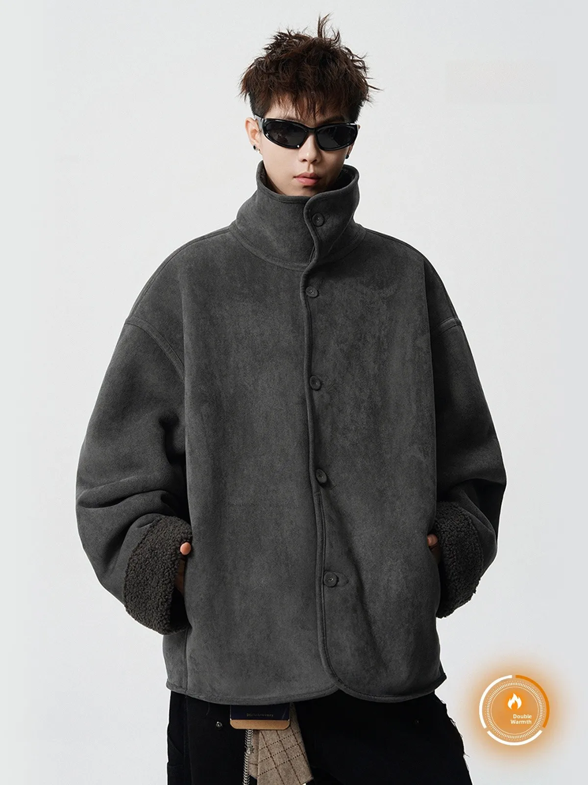 

Американское замшевое хлопковое пальто Jaet, мужское и женское зимнее пальто в стиле ретро, хлопковая одежда на подкладке Haome Fce