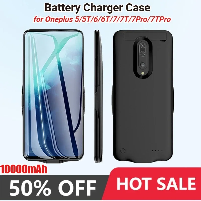 SWZY Silm External Battery Charger Case for Oneplus 5/5T/6/6T 7 7T Pro Battery Powe Cover Power Bank for Oneplus 7 Pro Battery C