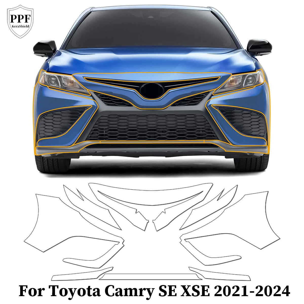 

Precut PPF For Toyota Camry SE XSE 2021-2024 TPU Paint Protection Film Anti-Scratch Car Clear Bra Repairable Resistant Invisible