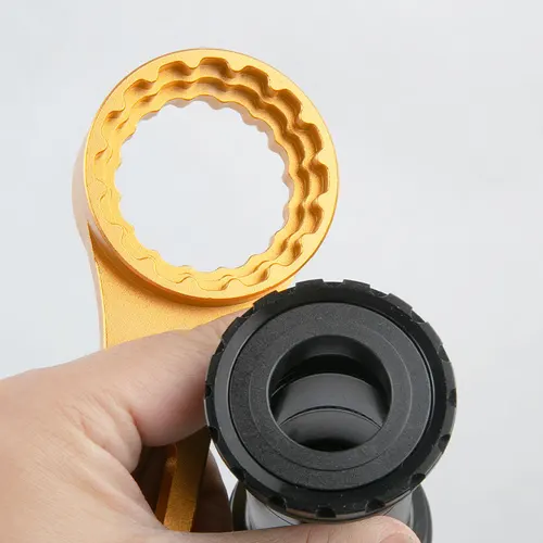 Imagen 2 del producto Herramienta de soporte inferior de bicicleta, llave 10 en 1, herramienta de instalación y extracción de aleación de aluminio BB para OD 39 40,5 44 46 50mm BSA30 DUB T47