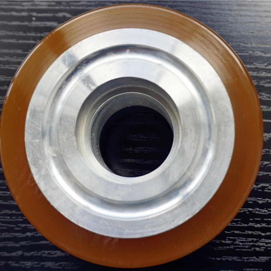 Venta directa Rueda de fricción de diseño simple Ruedas de poliuretano estables Rueda de goma mecánica para fábricas