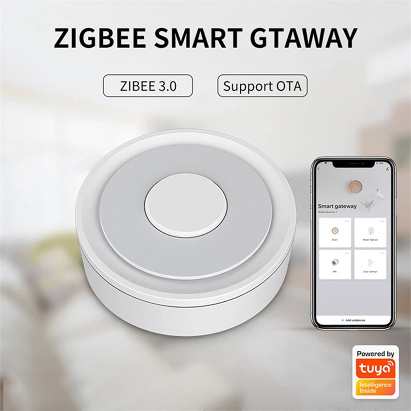 Smart Homekit Gateway Hub Smart Wireless Zigbee Bridge Tuya Smartlife APP Remote Control Works For Apple Homekit Alexa Plastic