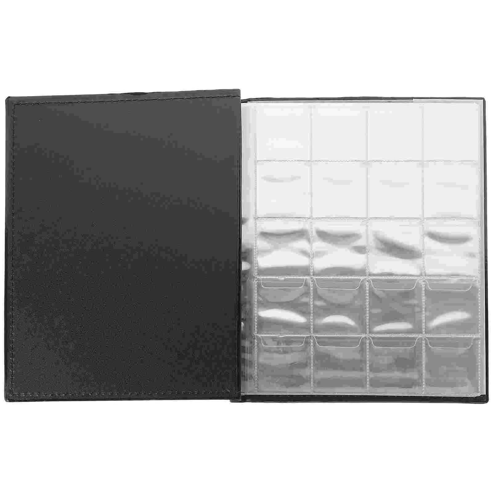 Coin Collection Book In-line (Black) Coins for Albums Picture Books Skin Organizing