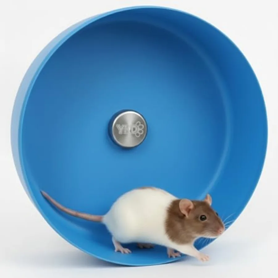 

11.8" Silent Rat Exercise Wheel, Aluminum Alloy Noiseless Running Wheel for Fancy Rat, Syrian Hamsters, Hedgehogs and Small Pet