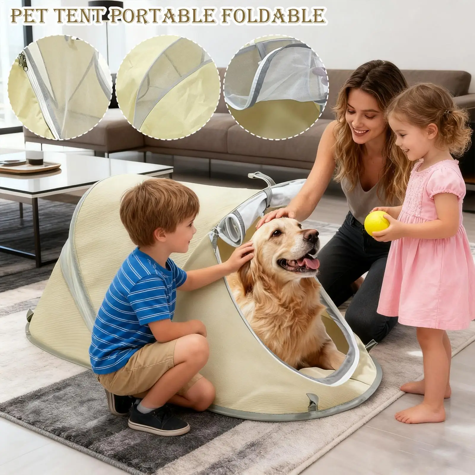 خيمة الحيوانات الأليفة للقطط صغيرة مقاومة للماء والأشعة فوق البنفسجية تنفس بيت جرو الحيوانات الأليفة كهف عش السرير داخلي في الهواء الطلق لساحة الحديقة شرفة