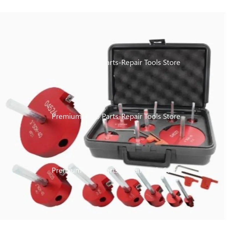 Suitable for 8-piece PVC pipe reamer kit, plastic pipe fittings, reamer tools, and pipes