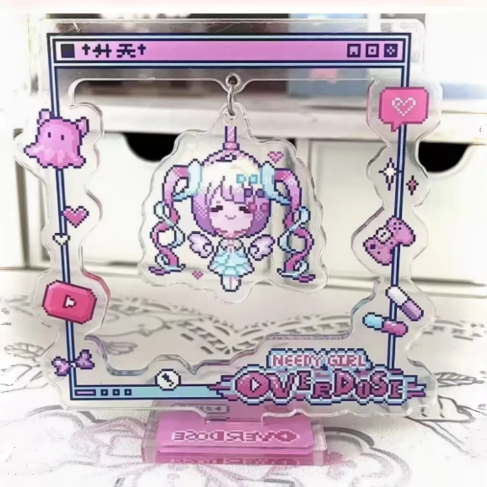 Swing Acrylic Stand Sign Needy Girl Overdose Cartoon Desktop Ornaments Decorate Student Anchor Model Toys Figure Birthday Gift