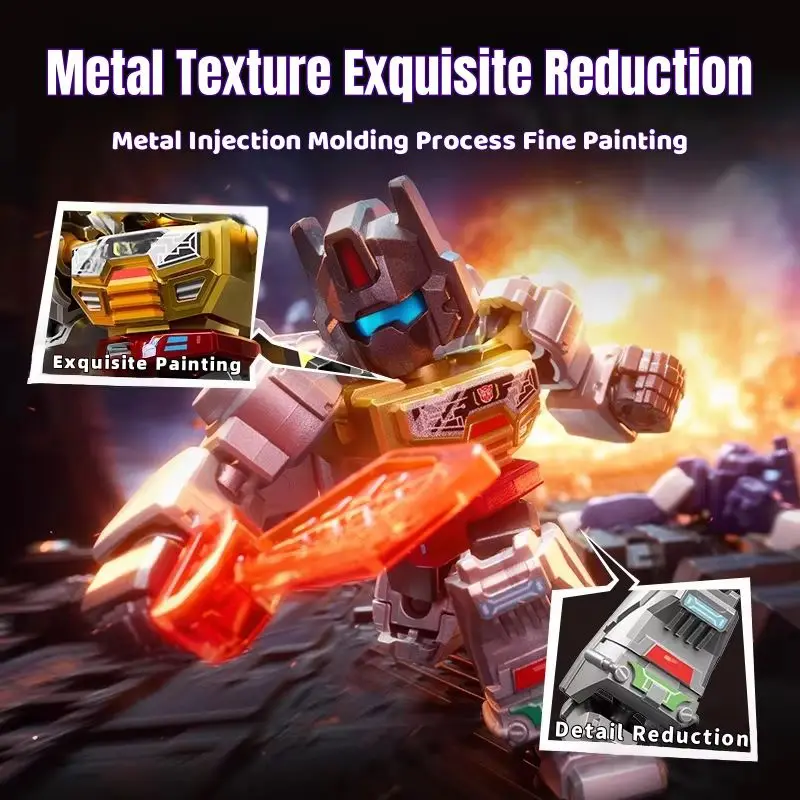 새로운 Blokee Transformers 빌딩 블록 - Defender 버전 3 Grimlock & Soundwave 어린이 날을위한 조립 된 이동식 모델 장난감