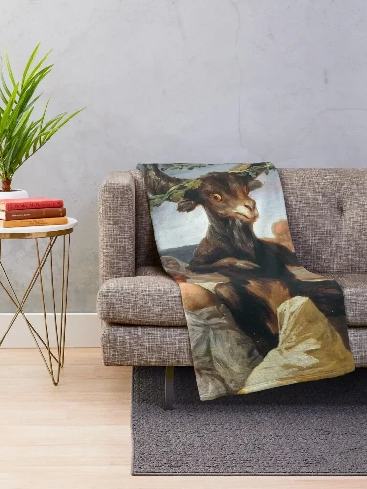 Witches Sabbath by Francisco Goya (1798) Throw Blanket Beach valentine gift ideas cosplay anime Fashion Sofas Blankets