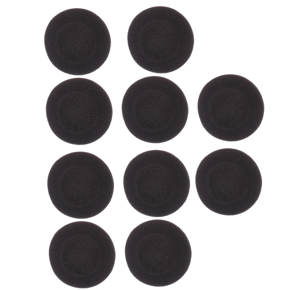 10 szt. Miękkie gąbkowe wkładki do słuchawek 5 cm, wymienne końcówki douszne dla lepszego basu, wygodne dopasowanie, redukcja szumów, osłonki na słuchawki