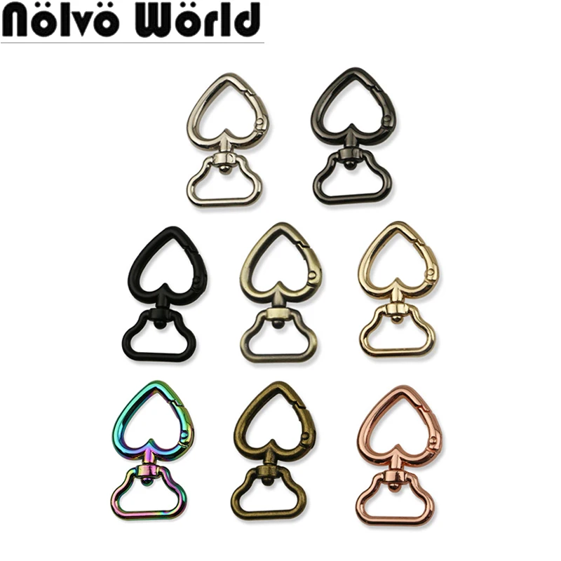 

19MM Open Metal Lobster Clasp Collar Carabiner Snap Hooks For Bags Handbag Shoulder Belt Pendant Key Ring Buckles Accessories