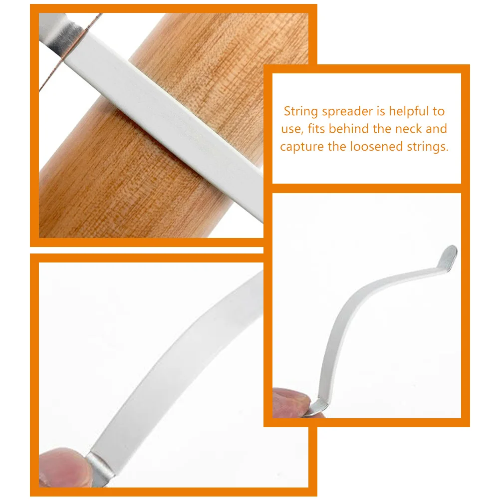 

2 Pcs Guitar String Splitter Accessories Spreader Parts Metal Repairing Tools Kit