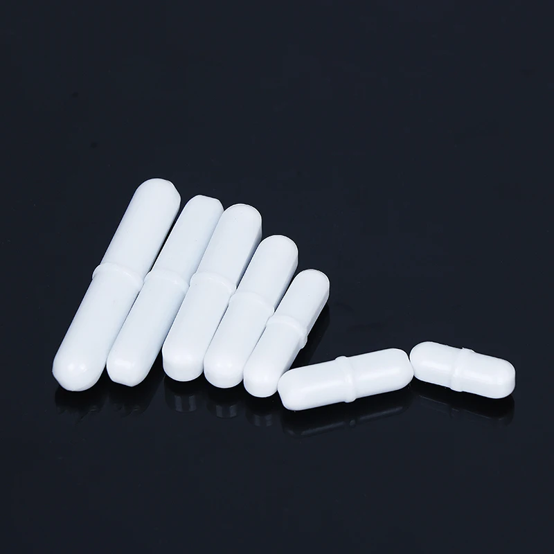 1/5/10/20/50/100 peças barra agitadora magnética ptfe agitador magnético tipo-b barras de agitação misturador para suprimentos de laboratório