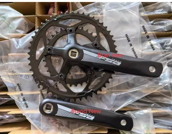 1set FSA Tempo Compact Road Chainset - 50 / 34T  48 / 32T  170/172.5/175mm Crank Arm  JIS Square Taper 110/80 BCD 10/11Speed