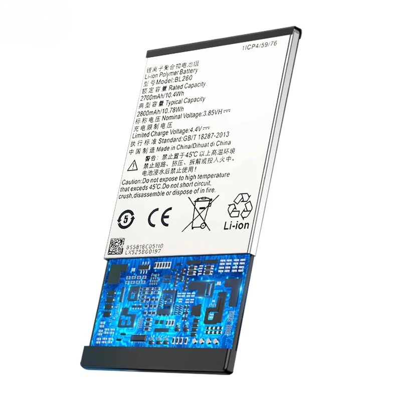 Batería BL260 para Lenovo Vibe S1 Lite/S1LA40, reemplazo de alta calidad y capacidad, celda grado A con herramientas 6