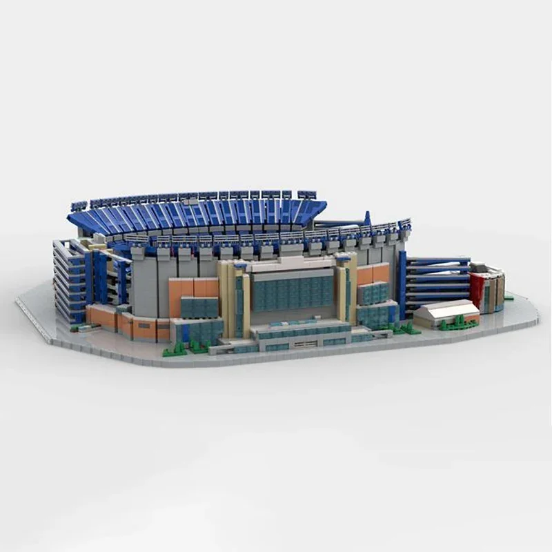 Famous Teams Moc Building Blocks UCS New England Football Stadium Model Technology Bricks DIY Assembly City Street View Toys