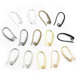 20x11mm 10pcs High Quality 7 Colors Plated Brass French Earring Hooks Wire Earrings Clasps Settings Base Settings Whole Sale