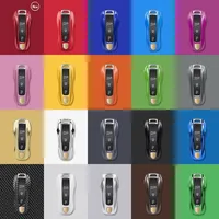 Funda para llave de coche ABS de Color sólido, accesorios para Porsche Panamera 2017 Cayenne 2018 2019 911 2020 2021 2022 2023 2024 Taycan