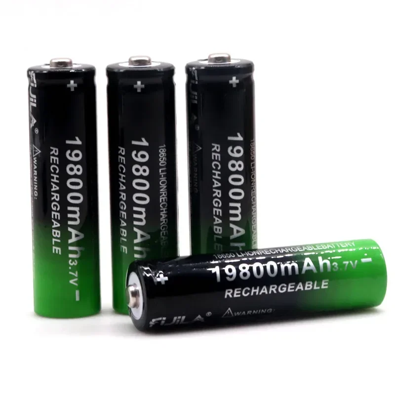 2pcs-20pcs Stücke Neue 18650 Batterie 3,7 V 19800 Lithium-ionen Für LED Taschenlampe Beliebte Hohe Qualität