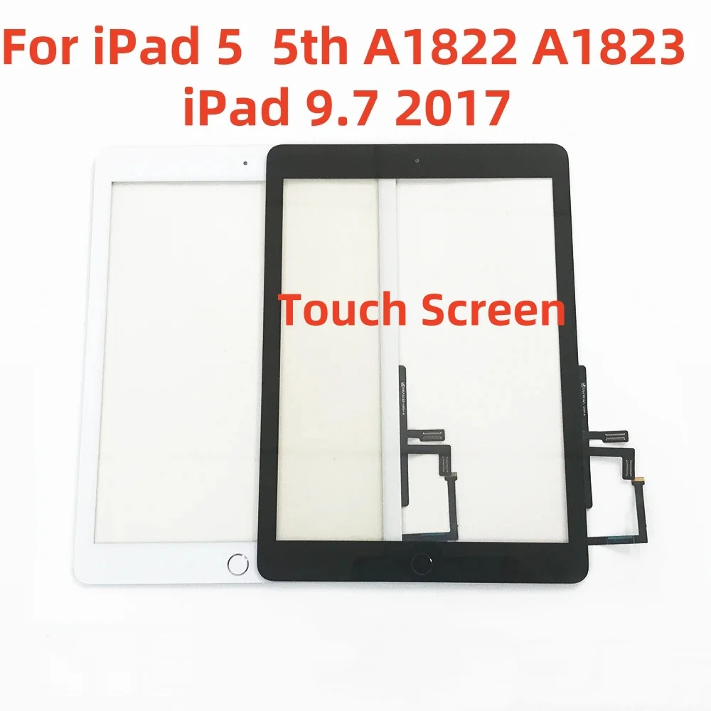 Touch Screen For Apple iPad5 9.7 (2017 Version) 5th Gen A1822 A1823 Touch Screen Panel Digitizer Front Glass Replacement Parts