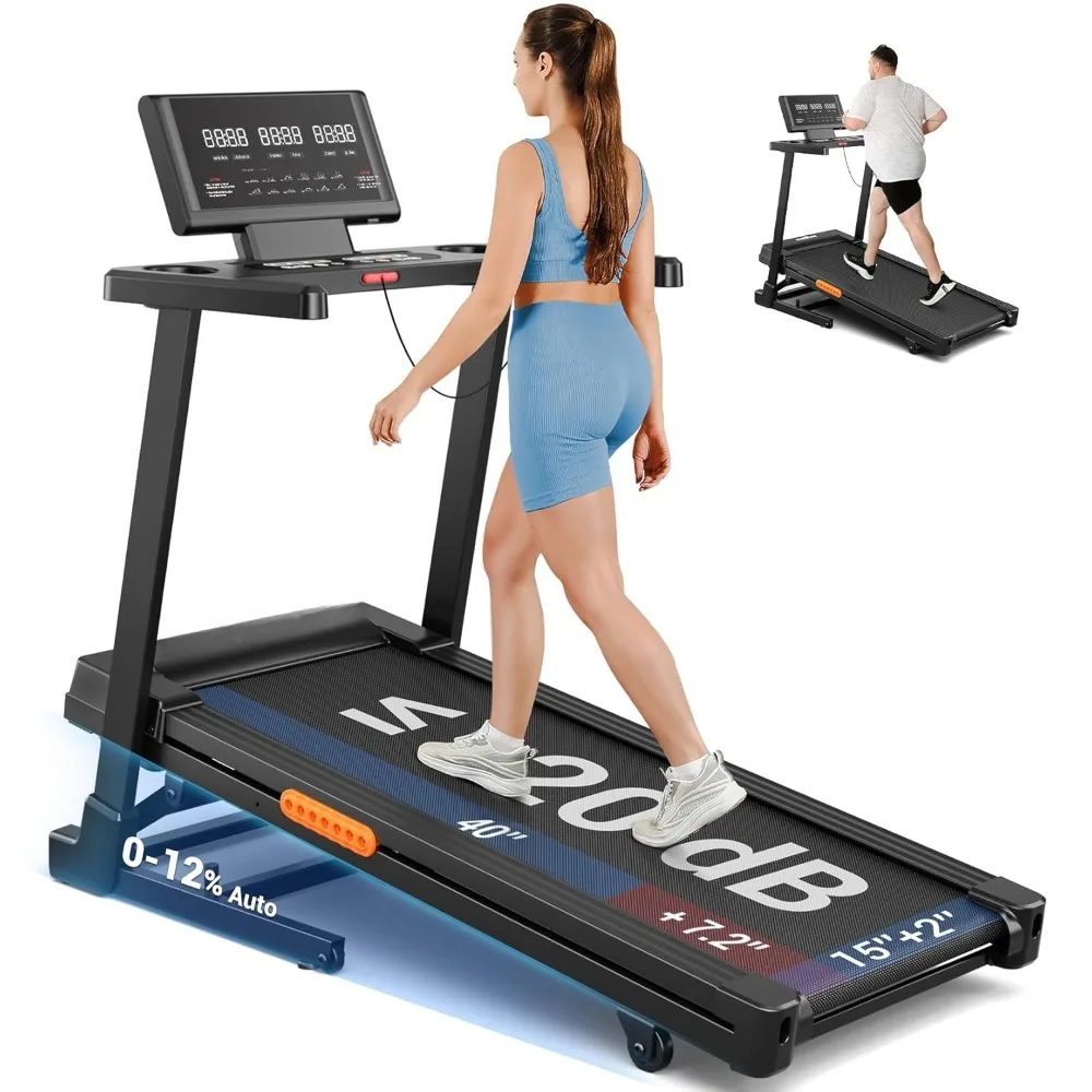 

Treadmill with Incline, Incline Treadmill, Brushless Motorized Treadmills for Quiet Running, Customized